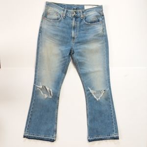 Rag & Bone raw hem distressed boyfriend jeans